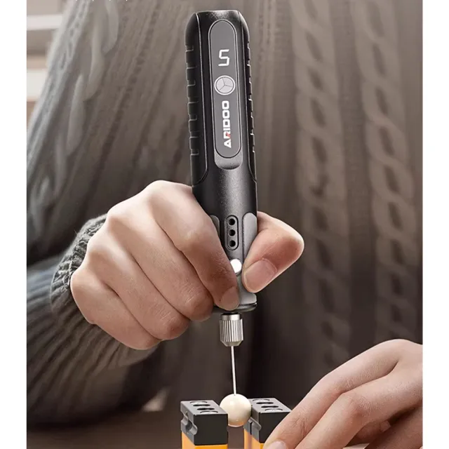 【艾銳盾】珍珠打孔器小型雕刻機 電鑽 電動玉石文玩擴孔開手串打眼核桃鉆孔機電磨機