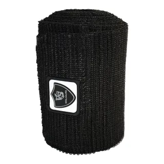 【Vital Salveo 紗比優】鍺能量護小腿彈性帶 單支入/黑色(纏繞式彈性帶/4吋護小腿彈性帶/繃帶-台灣製造)