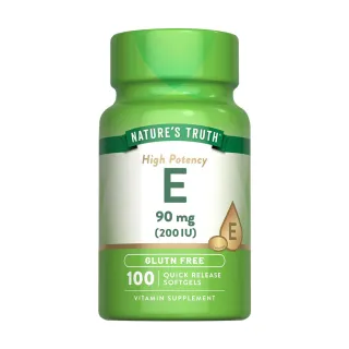 【Nature’s Truth 綠萃淨】維生素E 200 IU軟膠囊(100粒/瓶)