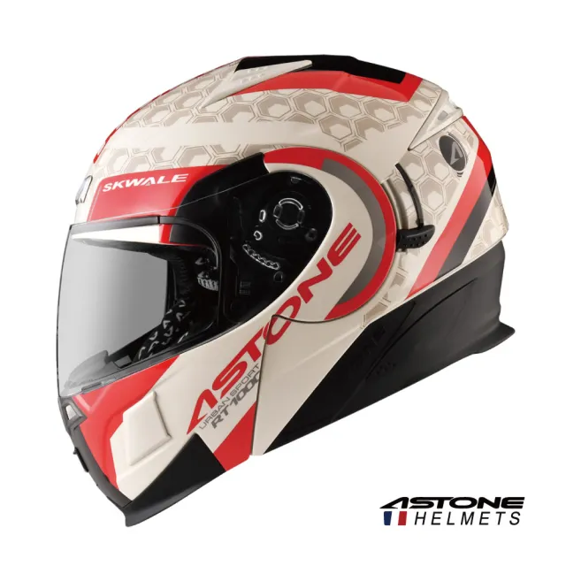 ASTONE】官方直營-RT1000 AB17可掀全罩安全帽眼鏡溝內墨片(平黑/藍平