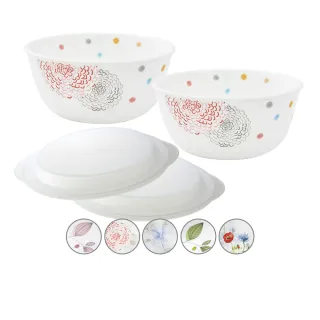 【CORELLE 康寧餐具】拉麵碗兩入組贈微波蓋兩入(花色任選)