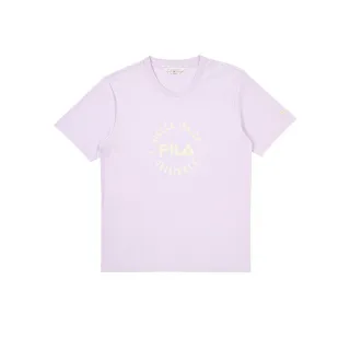 【FILA官方直營】男款 棉質 短袖T恤-紫色(1TEZ-1701-PL_251)