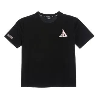 【PLAYBOY】涼感繡花圓領T-SHIRT(黑色)