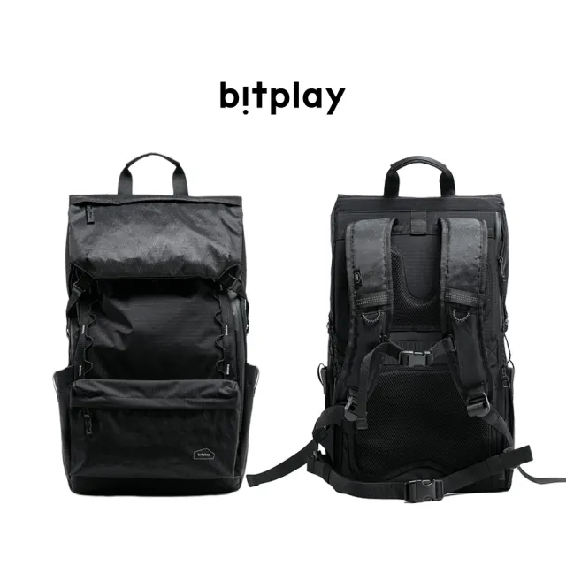 【bitplay】28L 跨境旅行後背包-黑色(隨身/出國/逛街/護照/手機/水壺/好拿取/自由行/日常包