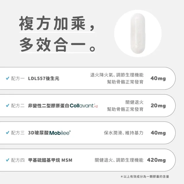 【jarou 家酪優】AGELESS 關健 UC2後生元-30日份x6入(關健保養、步伐穩健、行動靈活)
