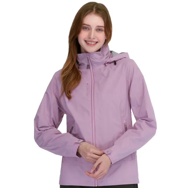 【Jack wolfskin 飛狼】女 Air Wolf 防水天鵝絨保暖外套 輕量單件式衝鋒衣(粉紫)
