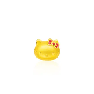 【Just Gold 鎮金店】Hello Kitty 紅色蝴蝶結 黃金串珠