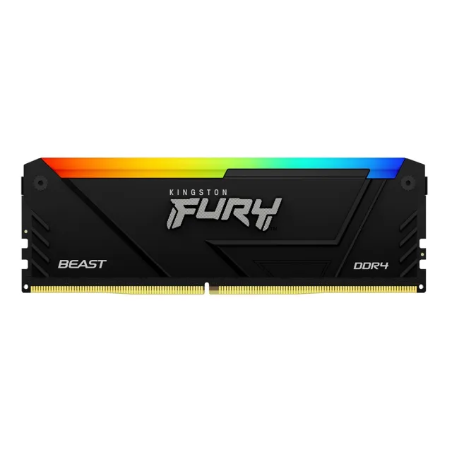 【Kingston 金士頓】FURY Beast RGB DDR4 3200 32GB PC 記憶體 KF432C16BB2AK2/32 *超頻