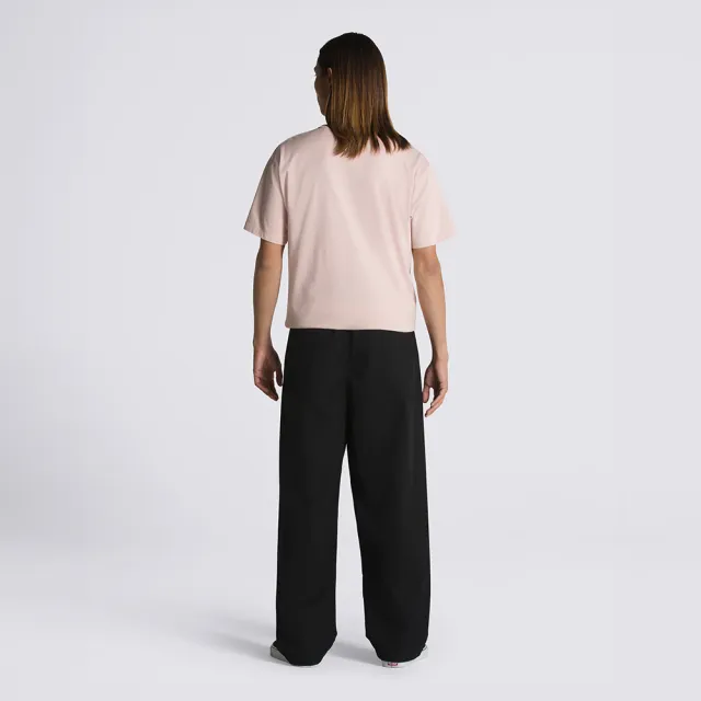 【VANS】官方旗艦 Range Baggy 黑色彈性錐形長褲