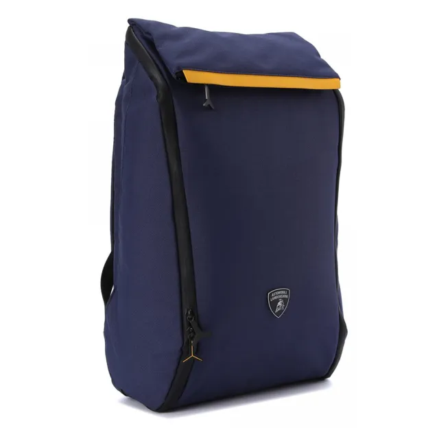 【Automobili Lamborghini】雙11 藍寶堅尼 義大利頂級後背包 LBZA00402T(藍色)