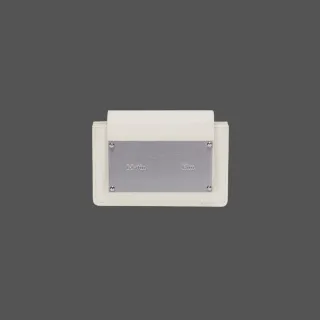 【MATIN KIM】官方旗艦 經典鐵牌風琴皮夾(白色)