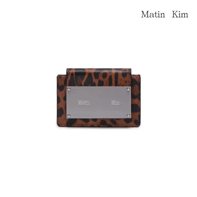 【MATIN KIM】官方旗艦 經典鐵牌風琴皮夾(豹紋)