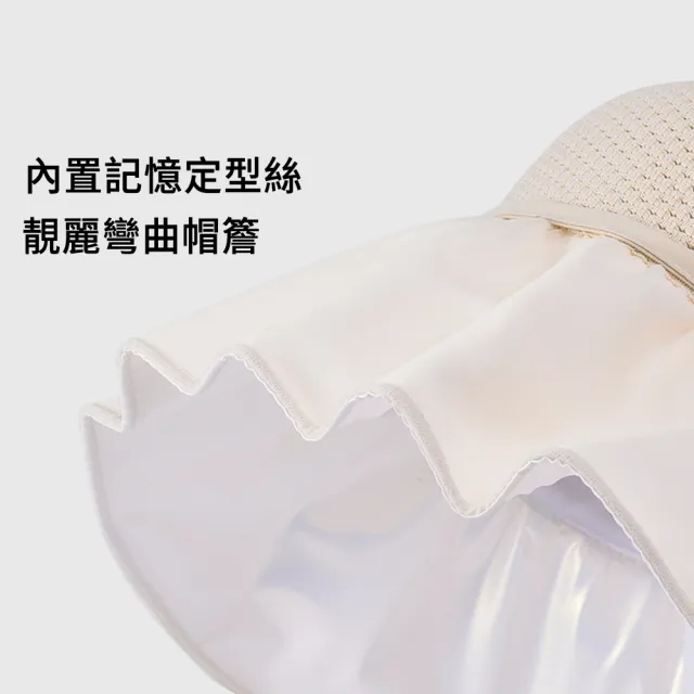 【MUAN】大簷彩膠防曬遮陽帽 韓版時尚漁夫帽 透氣空頂帽 太陽帽 防曬帽(漁夫帽/釣魚帽/防風帽)