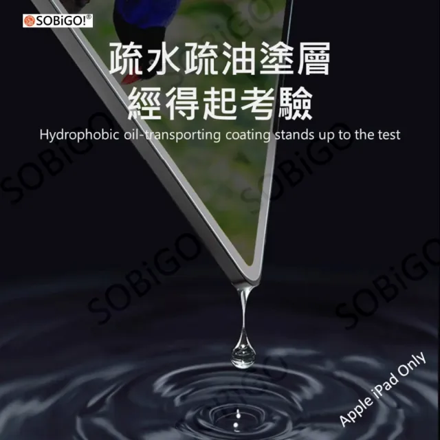 【SOBiGO】iPad 2024 9H鋼化玻璃AIR/PRO 11吋(滿版2.5D 防偷窺)