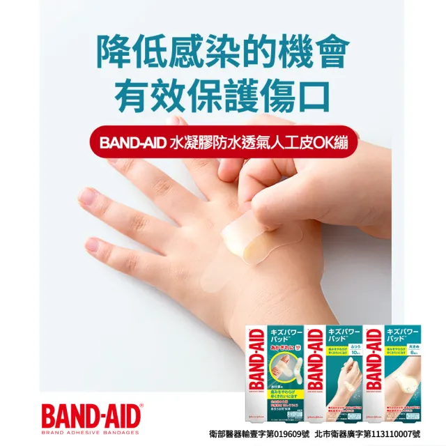 【Band-Aid】水凝膠防水透氣繃 滅菌一般型 10入x3盒(一般型)