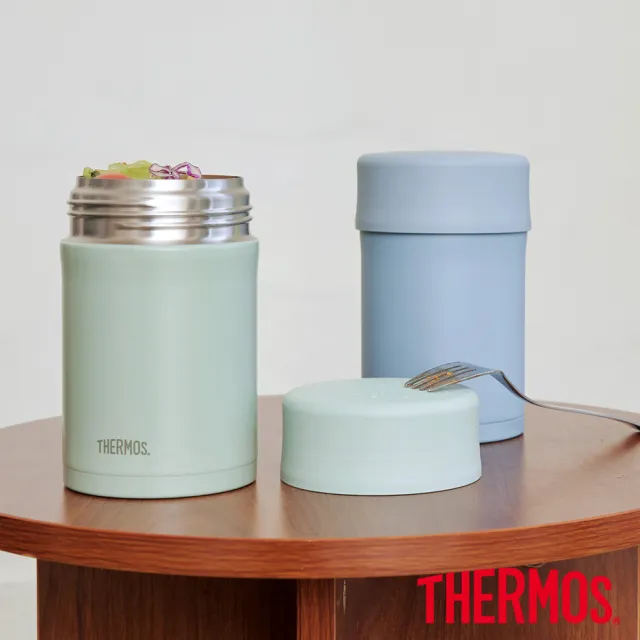 【THERMOS 膳魔師】不鏽鋼大口徑真空食物燜燒罐保溫杯500ml(JBN-501)
