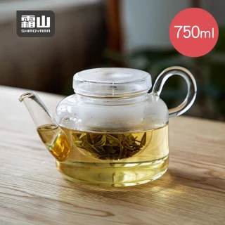 【SHIMOYAMA 霜山】耐熱玻璃茶壺/泡茶壺-750ml(泡茶壺/花茶壺/透明茶壺)