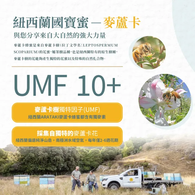 【Arataki】蜂膠麥蘆卡蜂蜜UMF10+潤喉糖40顆裝(薄荷風味Menthol)