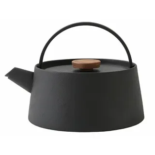 【南部鐵器】日本製 鑄鐵壺 IH可用/掛蓋設計/方便晾乾(南部鐵器 大 1L)