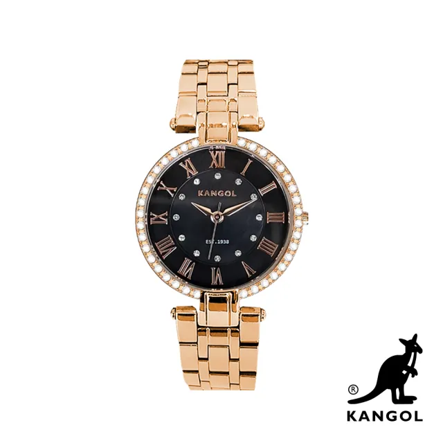 【KANGOL】下單登記贈100MO幣│英國袋鼠 最新優雅晶鑽錶/手錶/腕錶(多款任選)