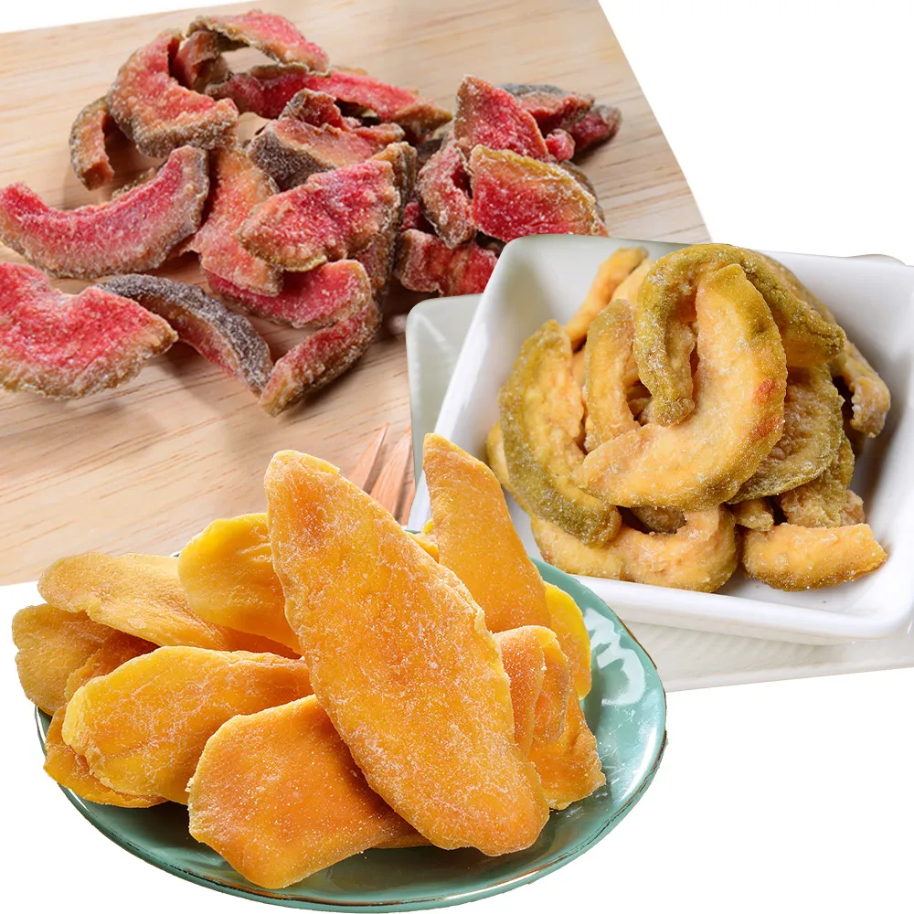 【快車肉乾】蜜餞果乾分享包*3包(台灣芭樂乾300g/泰太芒果乾230g/紅心芭樂乾250)