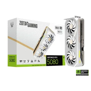 【ZOTAC 索泰】GAMING GeForce RTX 5080 SOLID OC White Edition 顯示卡