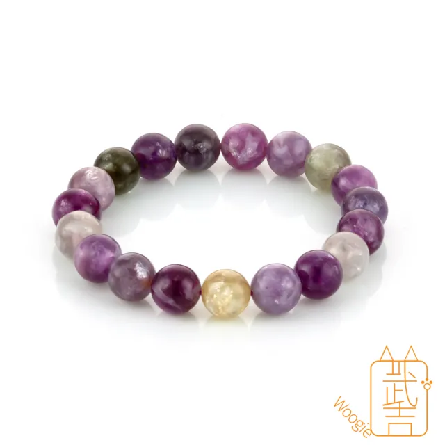 【Woogie武吉珠寶】暴閃多彩祖母晶手鍊(彩晶10-11mm)