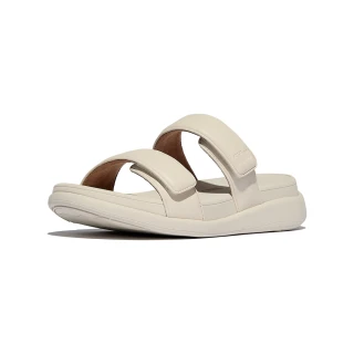 【FitFlop】F-MODE GO 可調式厚底雙帶涼鞋-女(米色)