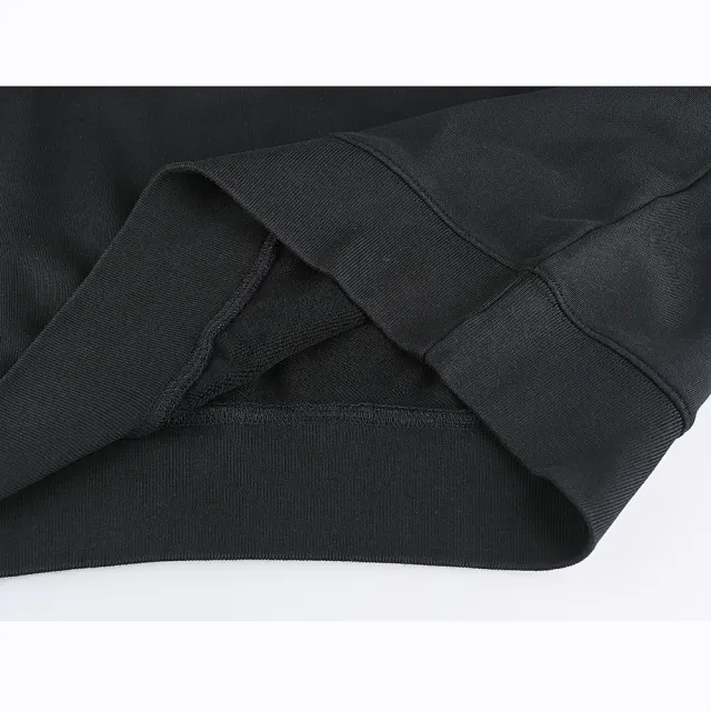 【Paul Smith】PAUL SMITH燙印藍綠字LOGO厚磅有機棉圓領長袖運動衫(男款/黑)