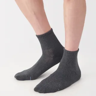 【MUJI 無印良品】男清爽舒適棉質直角短襪(共7色)