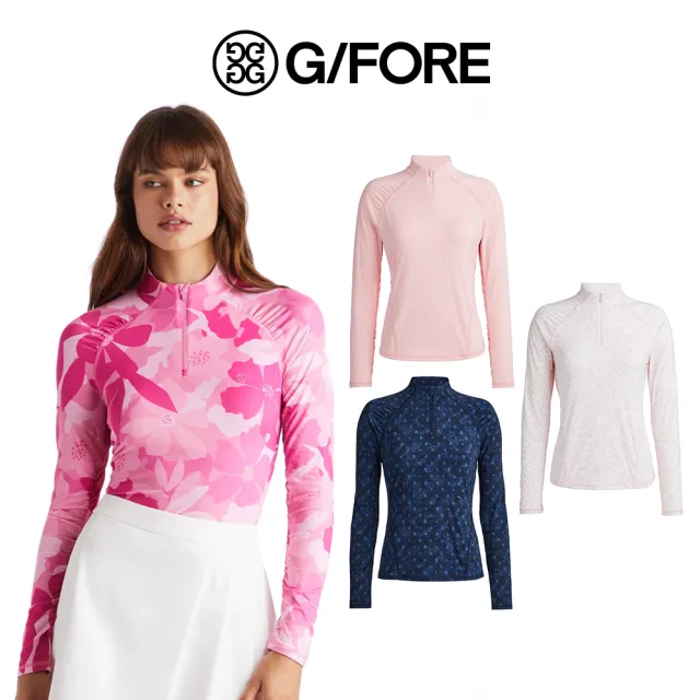 【G/FORE】半開襟拉鍊長袖上衣 機能上衣 運動服 高爾夫 女上衣