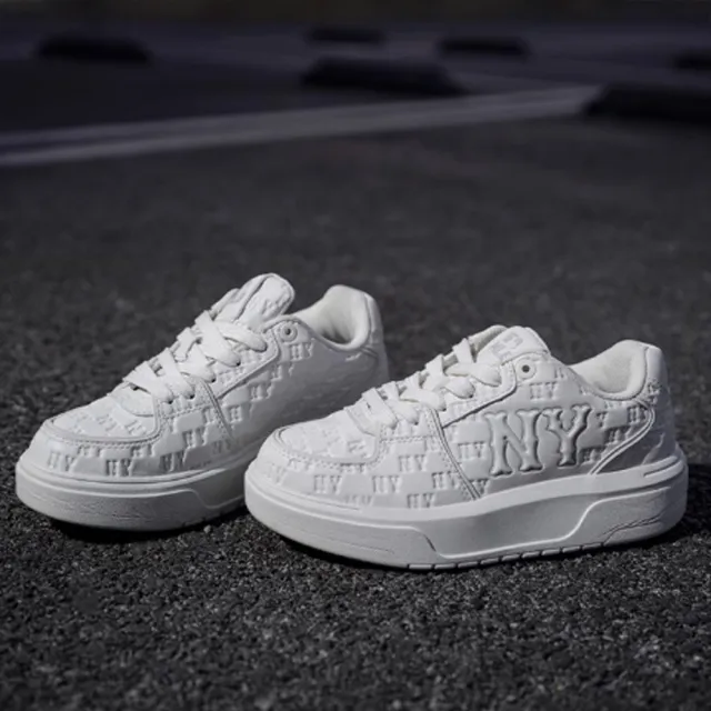 【MLB】Monogram老爹鞋 學長鞋 Chunky Liner系列 紐約洋基隊(3ASXE015N-50WHS)