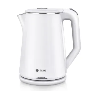 【TAIGA 大河】雙層防燙304食品級不鏽鋼★1.8L分離式快煮壺 1入組(CB1042 白)