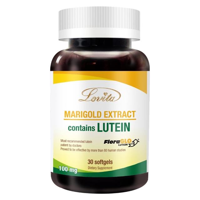 【LOVITA 愛維他】美國專利FloraGLO游離型金盞花葉黃素20mg全素膠囊(30顆)
