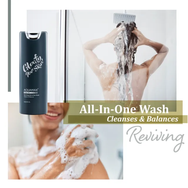 【AQUAMAX 奧科美氏】Super B5肌能賦活洗沐露 250ml(洗臉x洗髮x沐浴 All in One一瓶搞定)