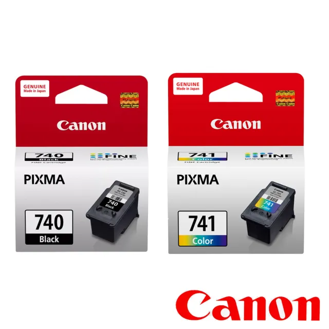 【Canon】官方直營 1黑1彩組★PG-740+CL-741 原廠墨水匣(適用機型：MG3670/MG3170/MG4170/MG2270/MG3270)