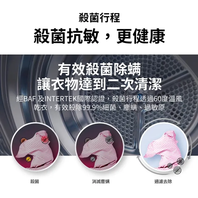 【LG 樂金】58H快配15+10公斤堆疊◆WiFi蒸洗脫變頻滾筒洗衣機+免曬衣乾衣機◆白(WD-S15NW+WR-100VW)