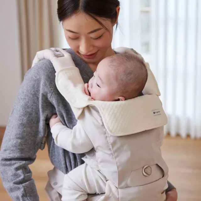 【hugpapa】韓國100%有機棉背巾側口水巾(2入)