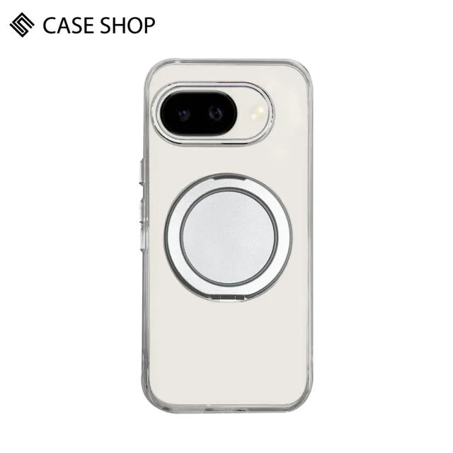 【CASE SHOP】Google Pixel 9a 360度磁吸站立保護殼-透明(360度可調整式支架 一秒輕鬆追劇)