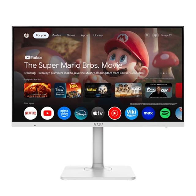 【MSI 微星】Modern MD272UPSW 27型 IPS 4K UHD 60Hz 美型螢幕(智慧聯網/4ms/白)