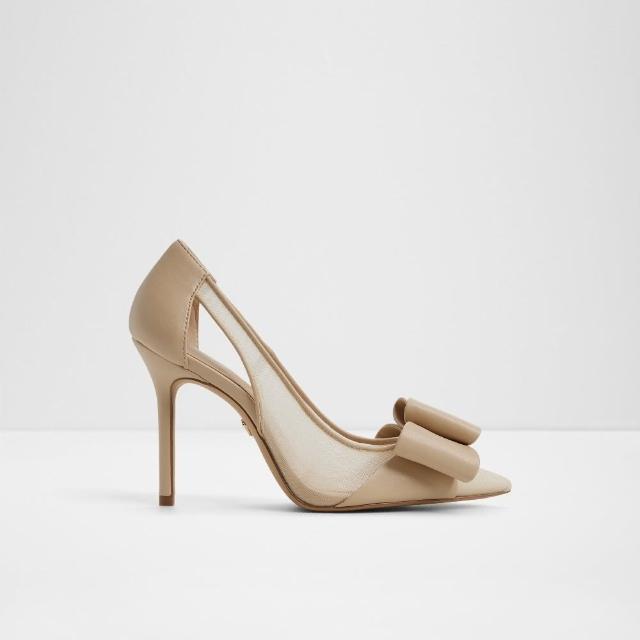 【ALDO】PRESTIGIOUS-透膚網紗蝴蝶設計高跟鞋-女鞋(膚色)
