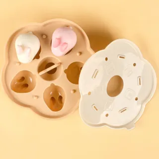【雪M兔】DIY兔子蒸糕輔食模具(烘焙模具 易脫模 蛋糕 果凍 副食品 寶寶食品 矽膠模具 製冰 巧克力 烤盤)