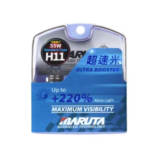 【MARUTA】H11 ULTRA BOOSTER +220% H11(超速光 H11鹵素燈泡)