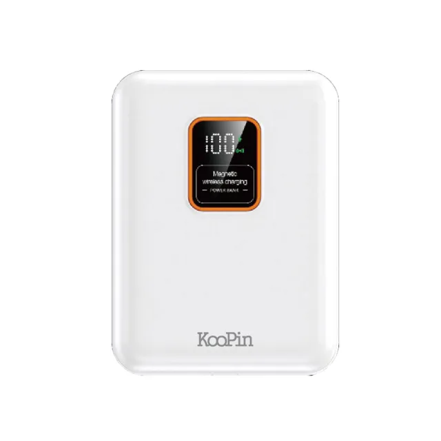【KooPin】磁吸三用 可拆式雙出線 10000mAh 快充行動電源(台灣製造)