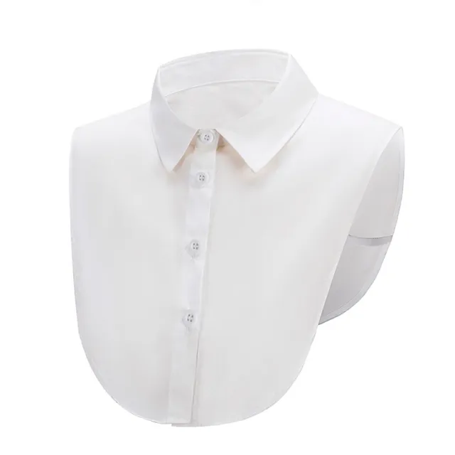 【米蘭精品】現貨+預購 假領子襯衫領片(通勤氣質棉質耐看女裝配件4色74ko3)