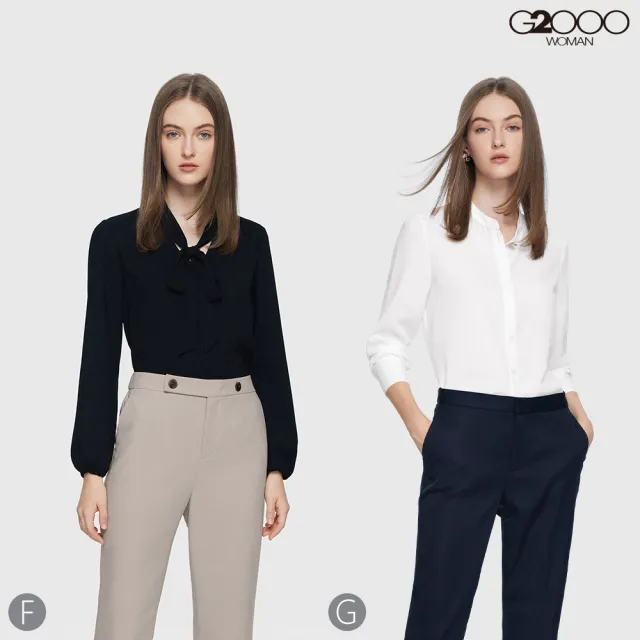 【G2000】女款 出清品 綁帶/領結設計休閒上衣(9款可選)