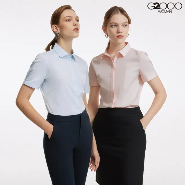 【G2000】女襯衫 防紫外線功能短袖上班襯衫(5款可選) 面試 職場 通勤穿搭