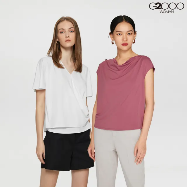 【G2000】女款 出清品 短袖針織休閒上衣(3款可選)