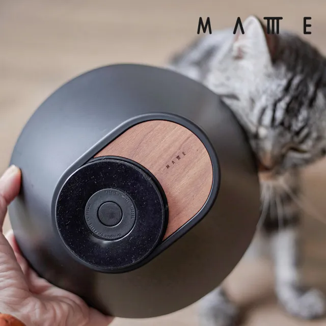 【MATTTE】RoLock 寵物不倒大口徑飼料斜食碗+水碗組 不沾黑色(寵物碗/貓碗/狗碗/飼料碗)