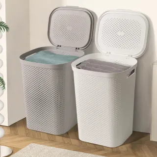 【ONE HOUSE】大容量掀蓋髒衣籃_特大款2入(洗衣籃/收納籃/玩具收納)